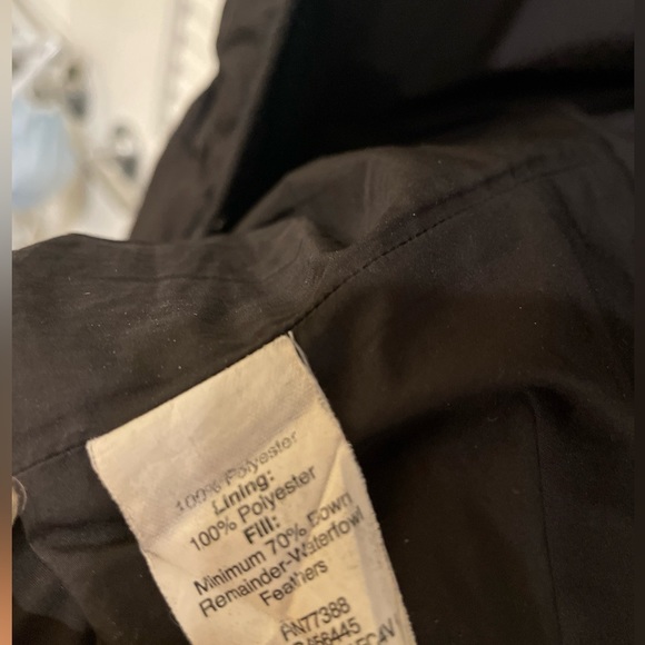 Jcrew long down puffer jacket black hooded - Picture 8 of 8